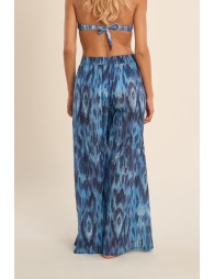 Pantalón de mujer largo, con lazada.