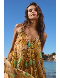 Vestido de tirantes, con estampado.