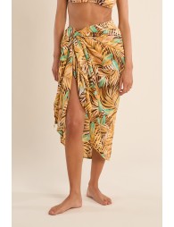 Pareo de mujer largo, con estampado.