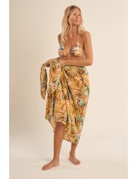 Pareo de mujer largo, con estampado.