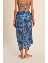 Pareo de mujer largo, con estampado.