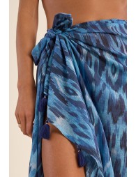 Pareo de mujer largo, con estampado.