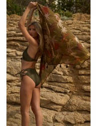 Long sarong in semi-transparency