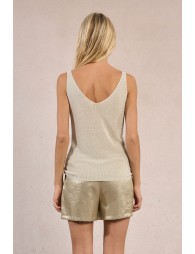 Top de mujer de tirantes, estampado lunares.