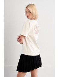 T-shirt en coton Cœur