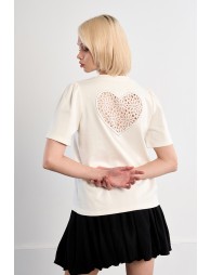 T-shirt en coton Cœur