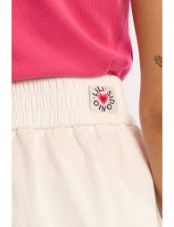 High-waisted cotton shorts