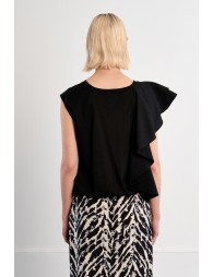 T-shirt en coton à volants