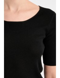 Ribbed knit top