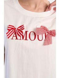 Cotton T-shirt "Amour"