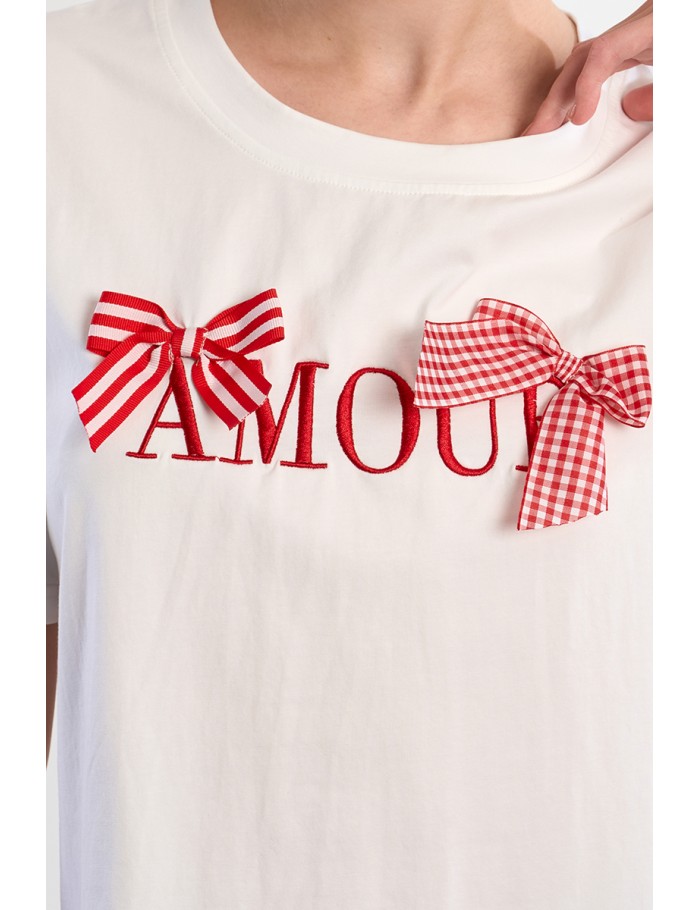Cotton T-shirt "Amour"