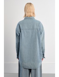 Surchemise rayée denim