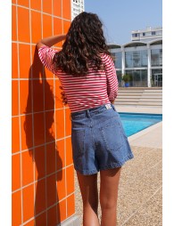 Short paperbag denim