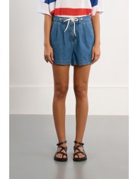 Short paperbag denim