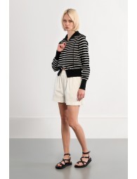 Chaqueta de mujer de manga larga, con estampado.