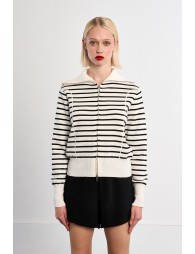 Chaqueta de mujer de manga larga, con estampado.