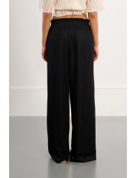 Pantalon large ajouré