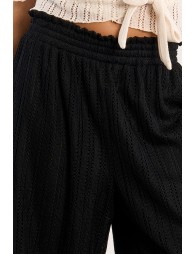 Wide pants with perforation