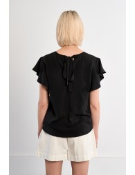 Ruffle sleeve top