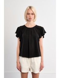 Ruffle sleeve top