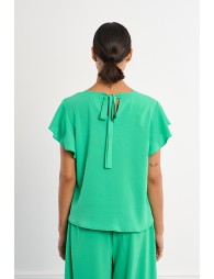 Top manches à volants