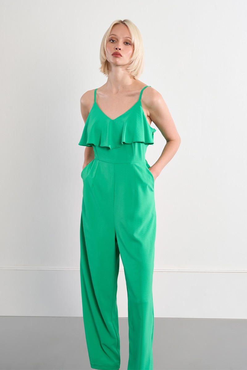 Combi-pantalon à volants