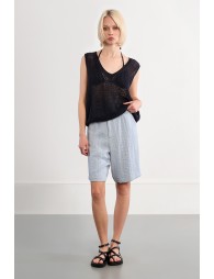 Pull en maille sans manches