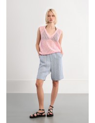 Pull en maille sans manches