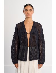 Gilet en maille ajourée