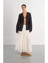 Gilet en maille ajourée