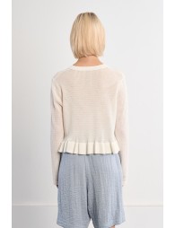 Top ouvert en maille