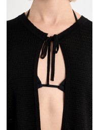 Top ouvert en maille