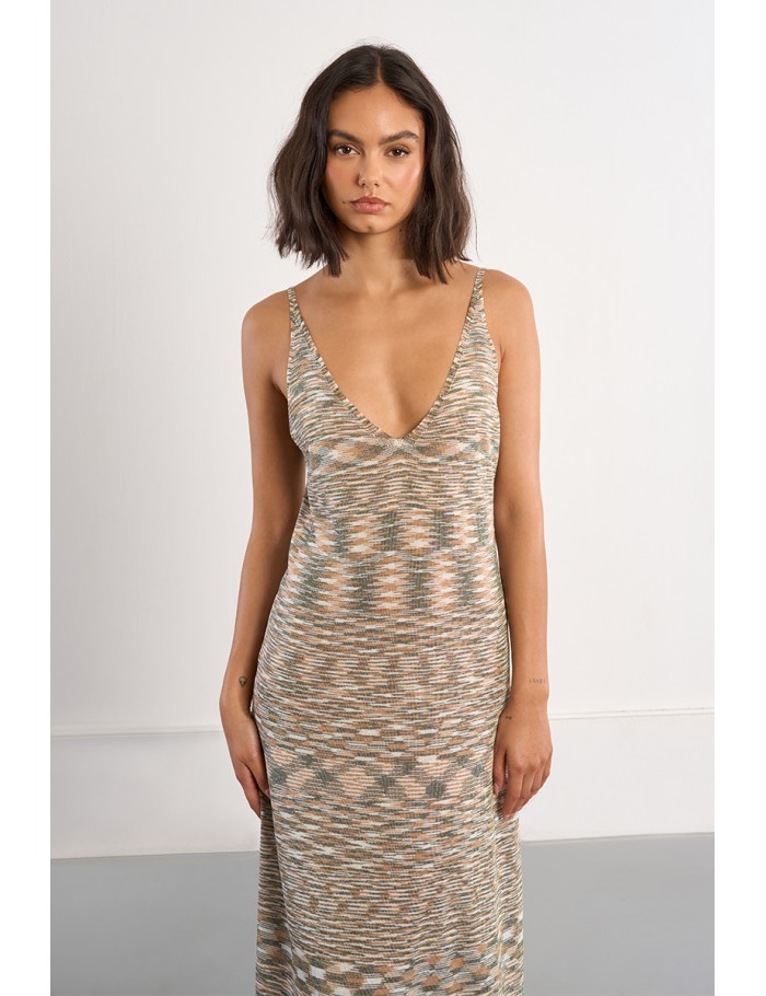 Robe maxi en maille