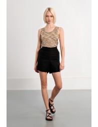 Striped knit tank top