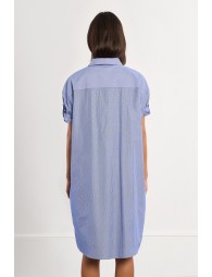 Robe chemise oversize à strass