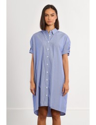 Robe chemise oversize à strass