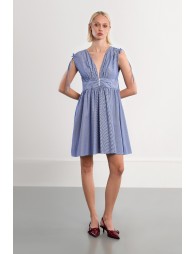 Robe chemise à strass