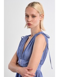 Rhinestone shirt dress