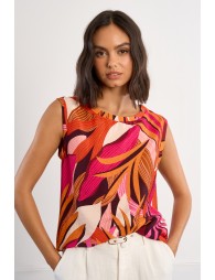 Graphic print tank top