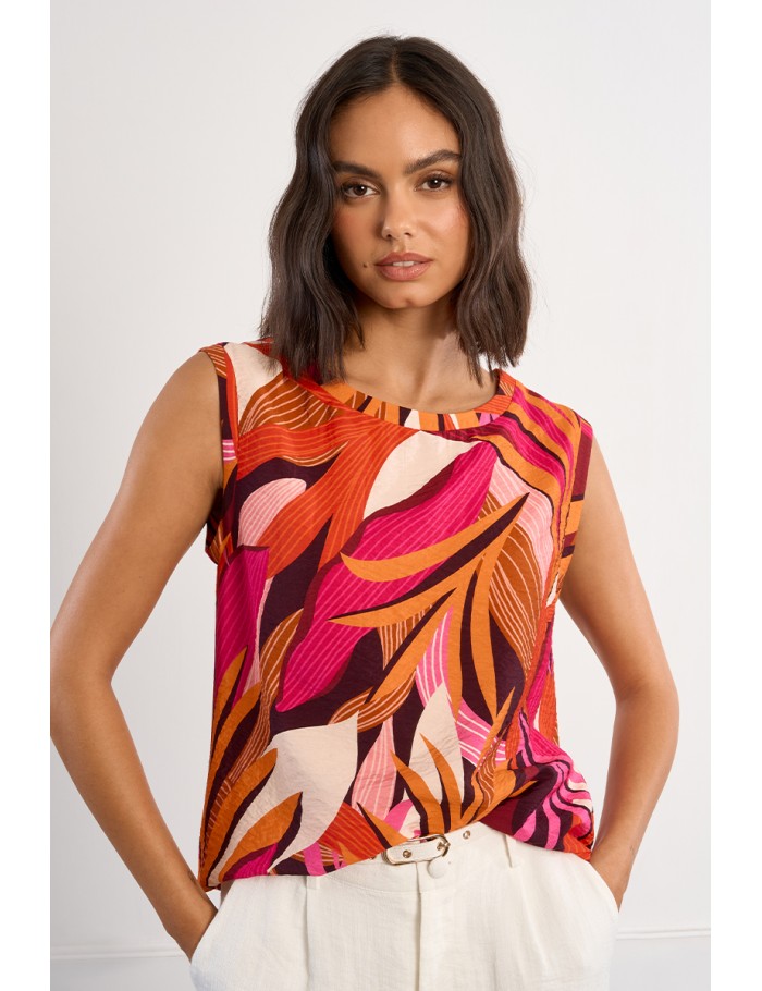 Graphic print tank top