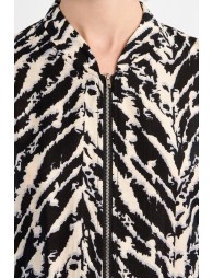 Bomber jacket with zip