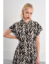 Robe mini à imprimé noir