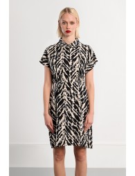 Robe mini à imprimé noir