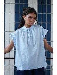 Cotton poplin blouse