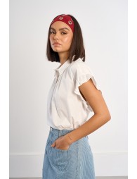 Cotton poplin blouse