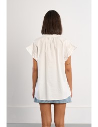 Cotton poplin blouse