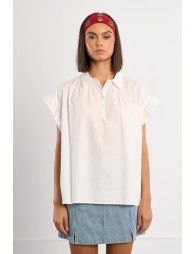 Cotton poplin blouse