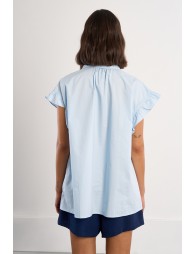 Cotton poplin blouse