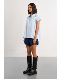 Cotton poplin blouse