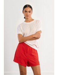 Jersey de mujer de manga corta, de punto.